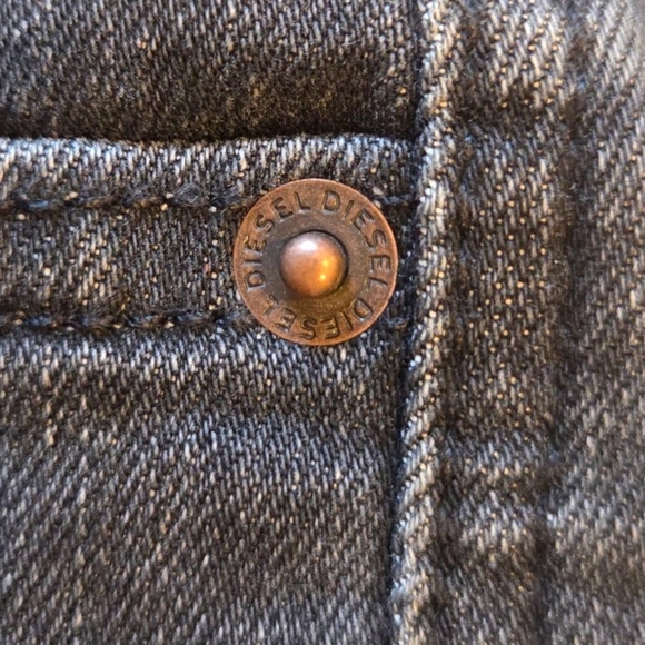 NWT Diesel D-Joy Slim Fit Black Jeans Size 27 - Picture 5 of 15